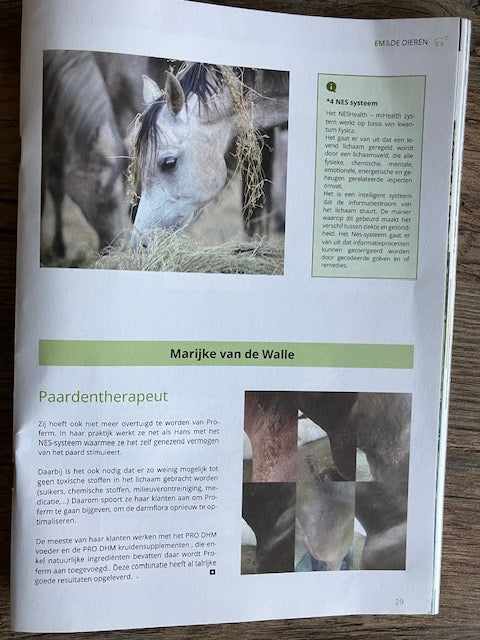 Proferm en NES miHealth: Een Innovatieve Combinatie voor Gezondheid en Prestaties bij Paarden